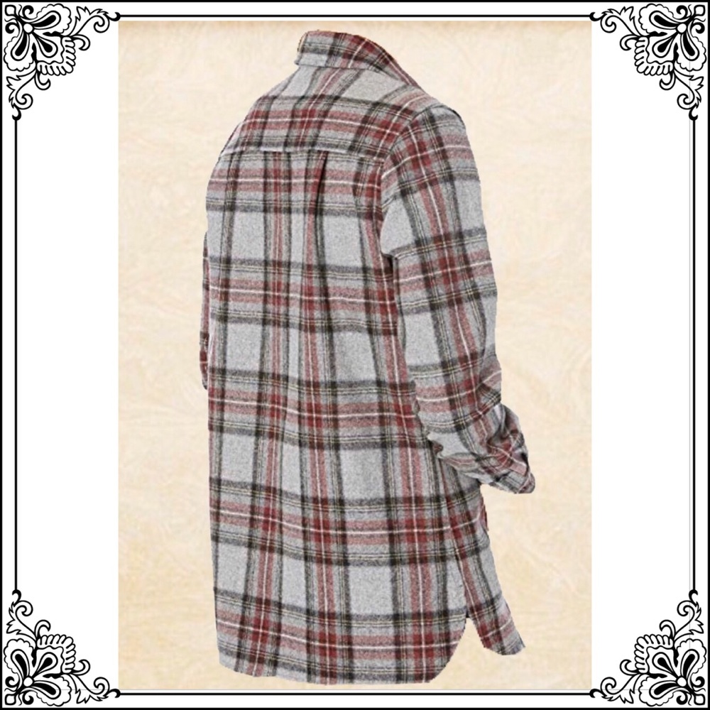 Pendleton Virgin Wool Board Shirt Stewart Plaid - Picture 2 of 3